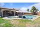 Beautiful pool and spa with covered seating, an ideal setup for outdoor relaxation and entertaining at 1670 E Whitten St, Chandler, AZ 85225