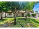Spacious backyard with lush green lawn and mature trees provides ample shade at 2264 S Don Carlos --, Mesa, AZ 85202