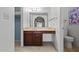 Bathroom featuring vintage vanity and toilet at 2264 S Don Carlos --, Mesa, AZ 85202