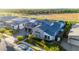 Aerial view of a gorgeous home and yard situated on a sprawling lot backing up to open fields at 3684 E Boot Track Trl, Gilbert, AZ 85296