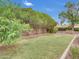 Spacious backyard with lush green grass, mature trees, and privacy fencing, perfect for outdoor activities at 3932 E Tierra Buena E Ln, Phoenix, AZ 85032