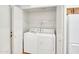 Convenient laundry closet with modern washer and dryer appliances for easy access at 3932 E Tierra Buena E Ln, Phoenix, AZ 85032