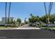 View of the street with a tree-lined median at 4226 N 69Th Pl, Scottsdale, AZ 85251