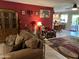 Open living space with decor, hardwood cabinets, and easy access to the kitchen at 4626 W Altadena Ave, Glendale, AZ 85304