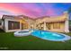 Resort-style pool and spa with spacious deck and outdoor living areas at 7439 E Beryl Ave, Scottsdale, AZ 85258