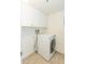 The laundry room features a modern washer, dryer, and plenty of cabinet space at 7970 E Camelback Rd # 604, Scottsdale, AZ 85251
