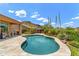 Inviting pool surrounded by lush greenery and mountain views at 11324 E Diamond Cholla Dr, Scottsdale, AZ 85255