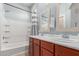 Beautiful bathroom with dual sinks, a soaking tub, and a shower at 1350 S Greenfield Rd # 1005, Mesa, AZ 85206
