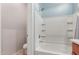 Bright bathroom with a shower/tub combination and neutral tones at 1350 S Greenfield Rd # 1005, Mesa, AZ 85206