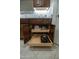 Kitchen cabinet with roll-out shelves for convenient storage of appliances and kitchenware at 1654 E Jardin Pl, Casa Grande, AZ 85122