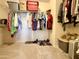 Walk-in closet features ample storage, wire shelving, and carpet flooring at 1758 E San Xavier Dr, Casa Grande, AZ 85122