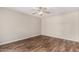 Bedroom with wood floors and a ceiling fan at 1887 E La Donna Dr, Tempe, AZ 85283