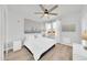 Comfortable bedroom with neutral walls, ceiling fan, and bright natural light at 20100 N 78Th Pl # 3103, Scottsdale, AZ 85255