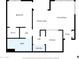 Detailed floor plan showcasing the layout, including the bedroom, living room, kitchen, and bathroom at 20100 N 78Th Pl # 3103, Scottsdale, AZ 85255