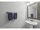 Bathroom featuring new fixtures and a pedestal sink at 3030 N Hayden Rd # 28, Scottsdale, AZ 85251