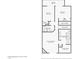 Second floor plan of a home featuring the layout of bedrooms and bathrooms at 3030 N Hayden Rd # 28, Scottsdale, AZ 85251