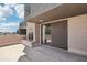 Private rooftop terrace with fireplace and sliding glass door, perfect for entertaining or relaxing at 3030 N Hayden Rd # 28, Scottsdale, AZ 85251