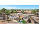 Backyard with a private pool, patio area, mature landscaping, and desert plants at 5345 E Mclellan Rd # 123, Mesa, AZ 85205