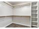 Spacious walk-in closet with multiple shelves and wood clothing rods at 5345 E Mclellan Rd # 123, Mesa, AZ 85205