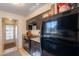 Functional kitchen layout with dark cabinetry and modern appliances at 602 E Colgate Dr, Tempe, AZ 85283