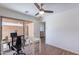 Office space with a desk, chair, and access to an outdoor patio at 8414 N Central Ave # C, Phoenix, AZ 85020