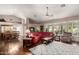 Expansive living room showcasing vaulted ceilings, an open floor plan, and a decorative rug at 8540 W Wescott Dr, Peoria, AZ 85382