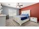 Cozy main bedroom with a neutral color palette and a plush bed at 1376 E Rosemary Trl, Casa Grande, AZ 85122