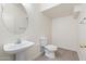 Clean bathroom with pedestal sink and modern fixtures at 1410 S Boulder St # A, Gilbert, AZ 85296