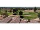 Aerial view of the golf course, showcasing greens and sand traps at 1410 S Boulder St # A, Gilbert, AZ 85296
