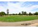 Expansive greenspace showcasing manicured lawns, mature trees, and serene walking paths at 2727 S 160 Ln, Goodyear, AZ 85338