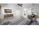 Nicely staged main bedroom leads to ensuite bathroom at 31221 N 130Th Ln, Peoria, AZ 85383