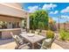 Inviting backyard patio with dining area and outdoor bar, perfect for entertaining guests at 4960 E Colonial Dr, Chandler, AZ 85249
