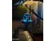 Backyard fountain with LED lights under a gazebo, creating a tranquil outdoor ambiance at 5143 W Mountain View Rd, Glendale, AZ 85302