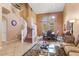 Open-concept living area featuring high ceilings, lots of natural light, and modern finishes at 5212 S Monte Vista St, Chandler, AZ 85249