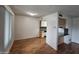 Open dining area with laminate floors, adjacent to the kitchen at 5446 W Sheena Dr, Glendale, AZ 85306