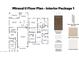 Detailed floor plan showcasing the layout, dimensions, and interior design elements of the Miraval II model at 7392 W Buckhorn Trl, Peoria, AZ 85383