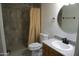 This bathroom offers a walk-in shower and a toilet at 8334 N 55Th Ave, Glendale, AZ 85302
