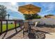 Paver patio with patio furniture, dog run and plenty of space for entertaining and relaxing at 13918 N 78Th Ave, Peoria, AZ 85381