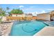View of the pool featuring a dolphin cleaning system and desert landscaping at 15226 N 51St St, Scottsdale, AZ 85254