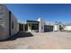 Modern home with stone accents, a glass garage door, and a contemporary design at 1538 W Wagon Wheel Dr, Phoenix, AZ 85021