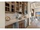 Elegant kitchen with stainless steel appliances, marble countertops, and designer tile backsplash at 16119 N Desert Fox Pkwy, Fountain Hills, AZ 85268