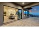 This home features a large patio with a sliding door to the dining room at 16119 N Desert Fox Pkwy, Fountain Hills, AZ 85268