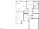 Detailed floor plan showcasing the layout of the home, including kitchen, bedrooms, living spaces, and garage at 3407 N 67Th Ln, Phoenix, AZ 85033