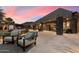 Inviting backyard patio with comfortable lounge seating and view of the pool at 36133 N 24Th Ave, Phoenix, AZ 85086
