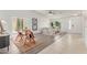 Comfortable living area showcasing vaulted ceilings, modern decor, and open floor plan at 725 S Canfield --, Mesa, AZ 85208
