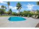 Beautiful backyard pool with mature landscaping providing privacy and a resort-like feel at 8034 E Del Caverna Dr, Scottsdale, AZ 85258