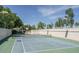 Outdoor tennis court with green and blue surface, set in a green space at 2169 E Bishop Dr, Tempe, AZ 85282