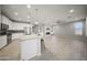 Open kitchen and living space has great flow and natural light at 21797 N 259Th Ave, Buckeye, AZ 85396