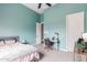 Comfortable bedroom featuring a desk, soft carpet, and large window with views at 2255 N Hillridge --, Mesa, AZ 85207