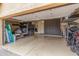This garage has an epoxy floor, multiple storage cabinets and recreational equipment storage at 2255 N Hillridge --, Mesa, AZ 85207